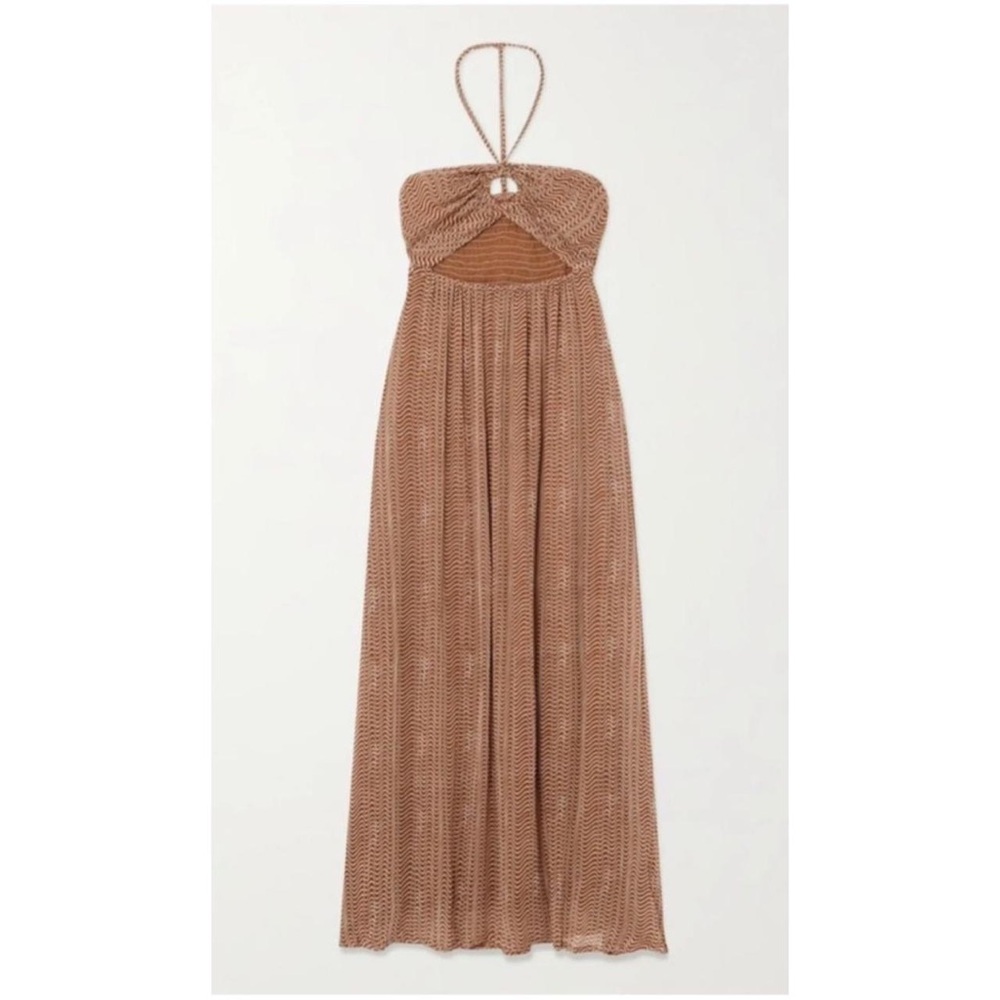 FAITHFULL THE BRAND La Costa Maxi Dress in Vadella Print Cocoa